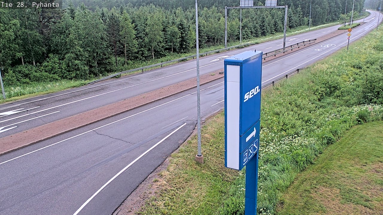 Kelikamerat Kuva Tie 28 Pyhäntä, Pyhäntä, Pohjois-Pohjanmaa