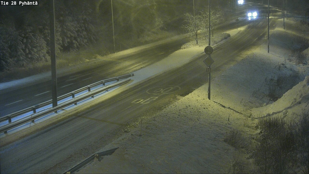 Kelikamerat Kuva Tie 28 Pyhäntä, Pyhäntä, Pohjois-Pohjanmaa