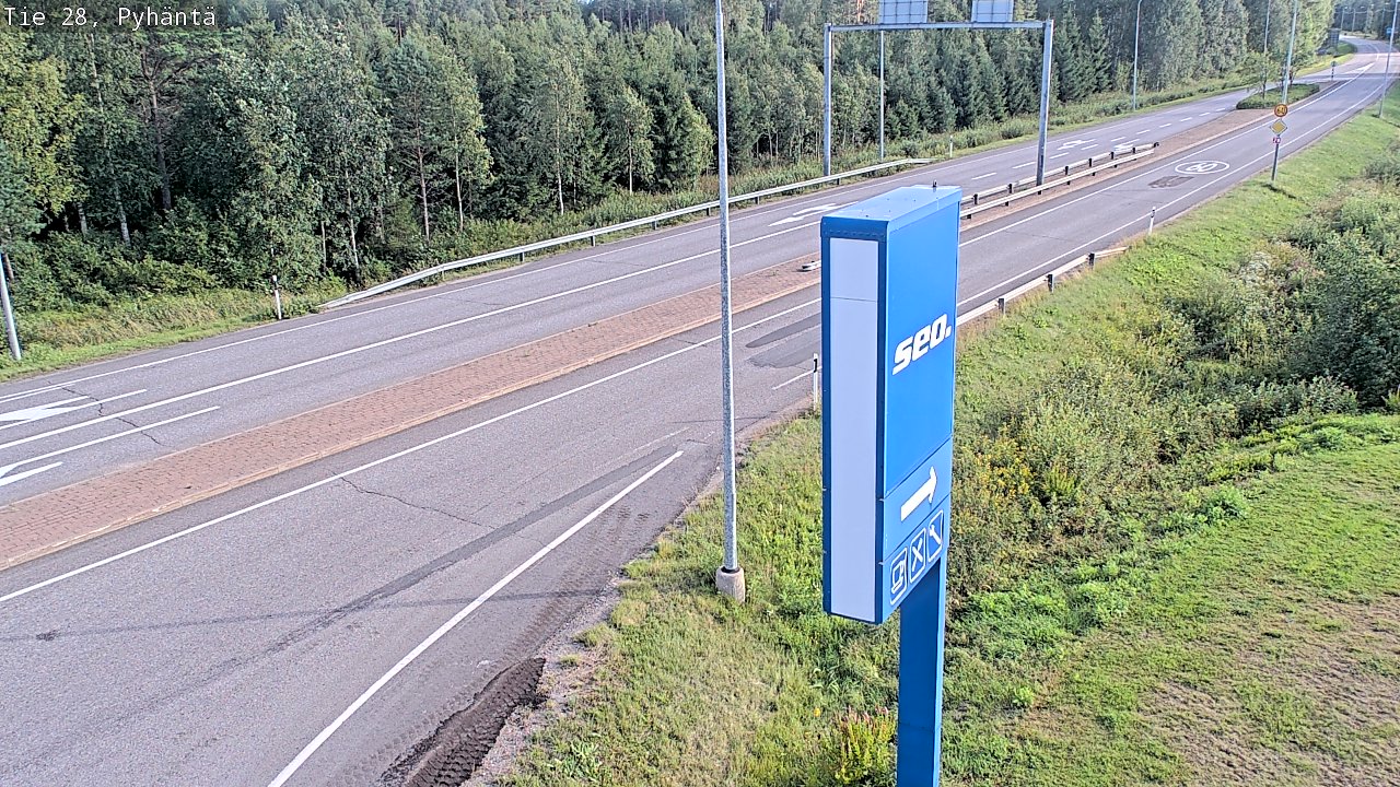Kelikamerat Kuva Tie 28 Pyhäntä, Pyhäntä, Pohjois-Pohjanmaa