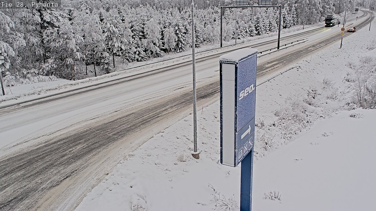 Kelikamerat Kuva Tie 28 Pyhäntä, Pyhäntä, Pohjois-Pohjanmaa