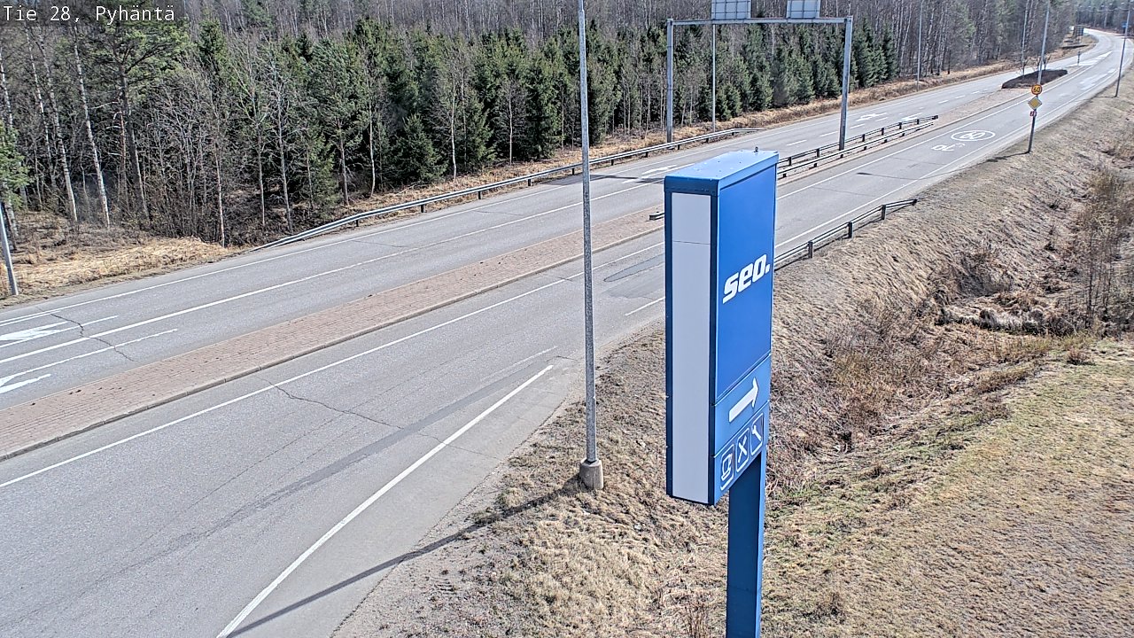 Kelikamerat Kuva Tie 28 Pyhäntä, Pyhäntä, Pohjois-Pohjanmaa