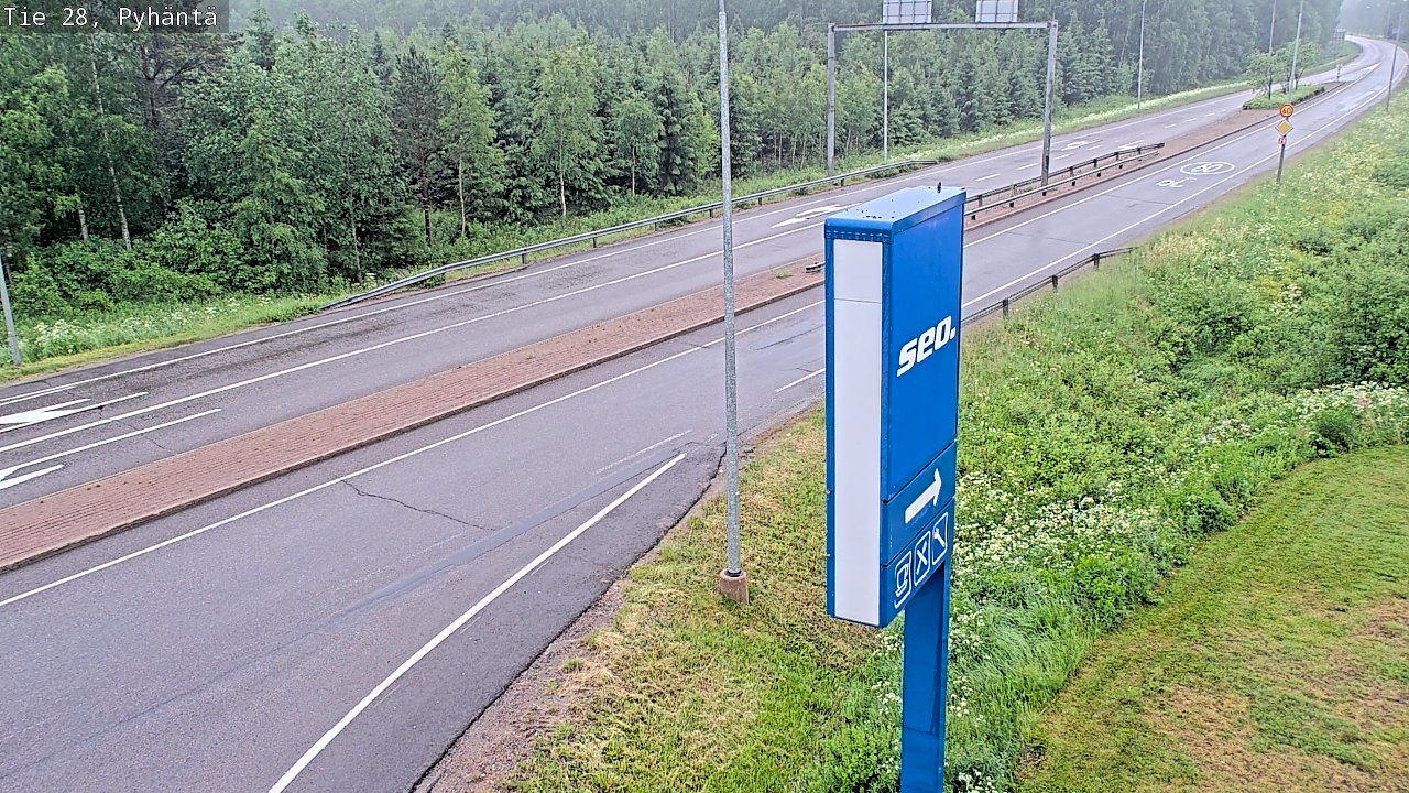 Kelikamerat Kuva Tie 28 Pyhäntä, Pyhäntä, Pohjois-Pohjanmaa