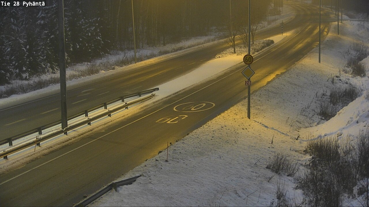 Weather Camera Image Road 28 Pyhäntä, Pyhäntä, Pohjois-Pohjanmaa