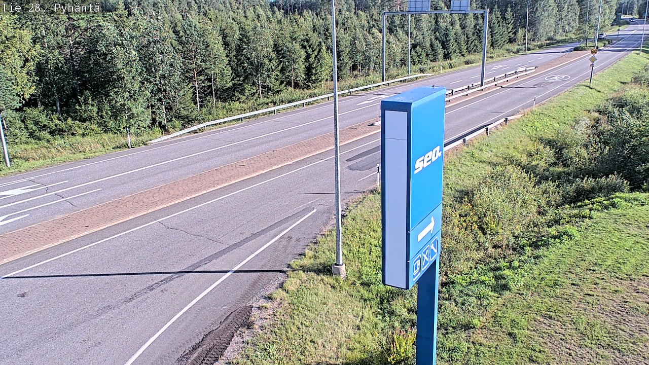 Kelikamerat Kuva Tie 28 Pyhäntä, Pyhäntä, Pohjois-Pohjanmaa