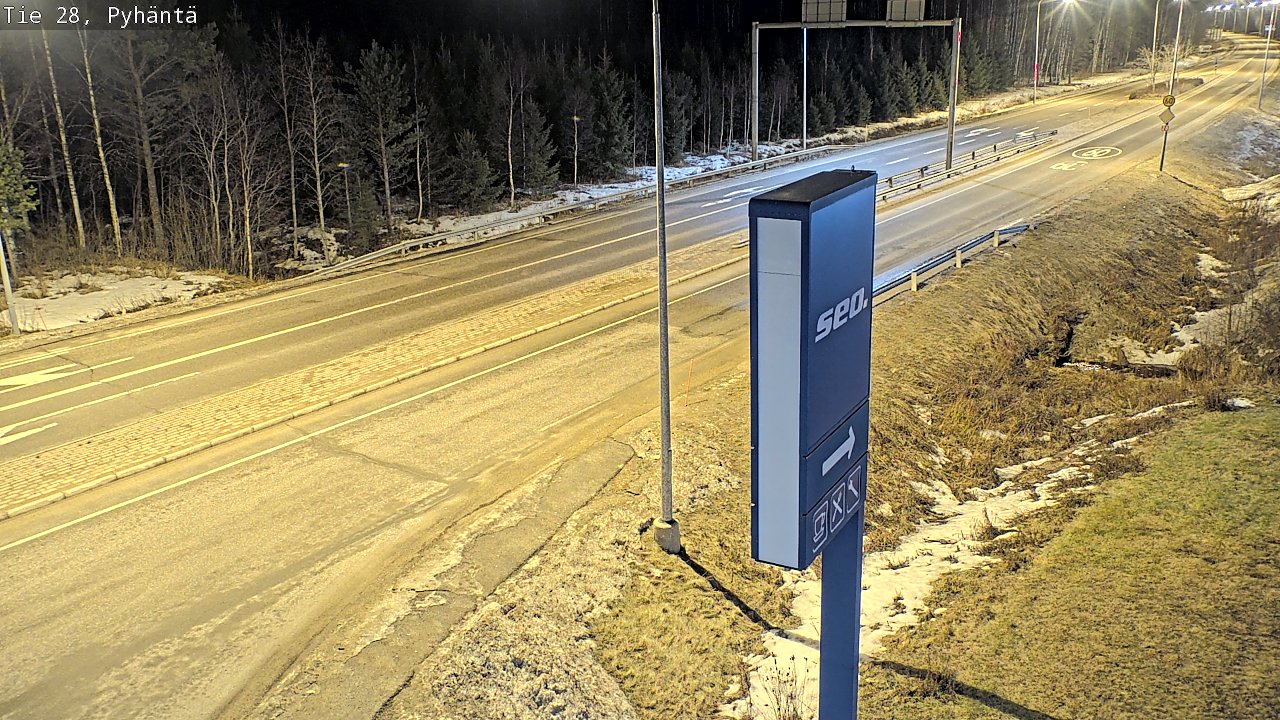 Kelikamerat Kuva Tie 28 Pyhäntä, Pyhäntä, Pohjois-Pohjanmaa