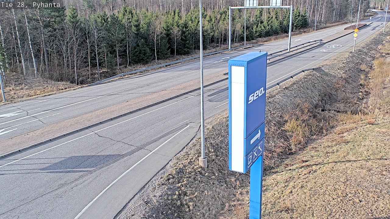 Kelikamerat Kuva Tie 28 Pyhäntä, Pyhäntä, Pohjois-Pohjanmaa