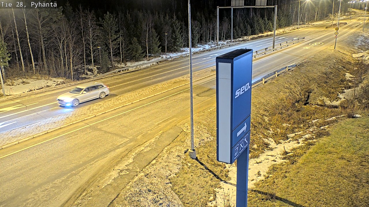 Kelikamerat Kuva Tie 28 Pyhäntä, Pyhäntä, Pohjois-Pohjanmaa