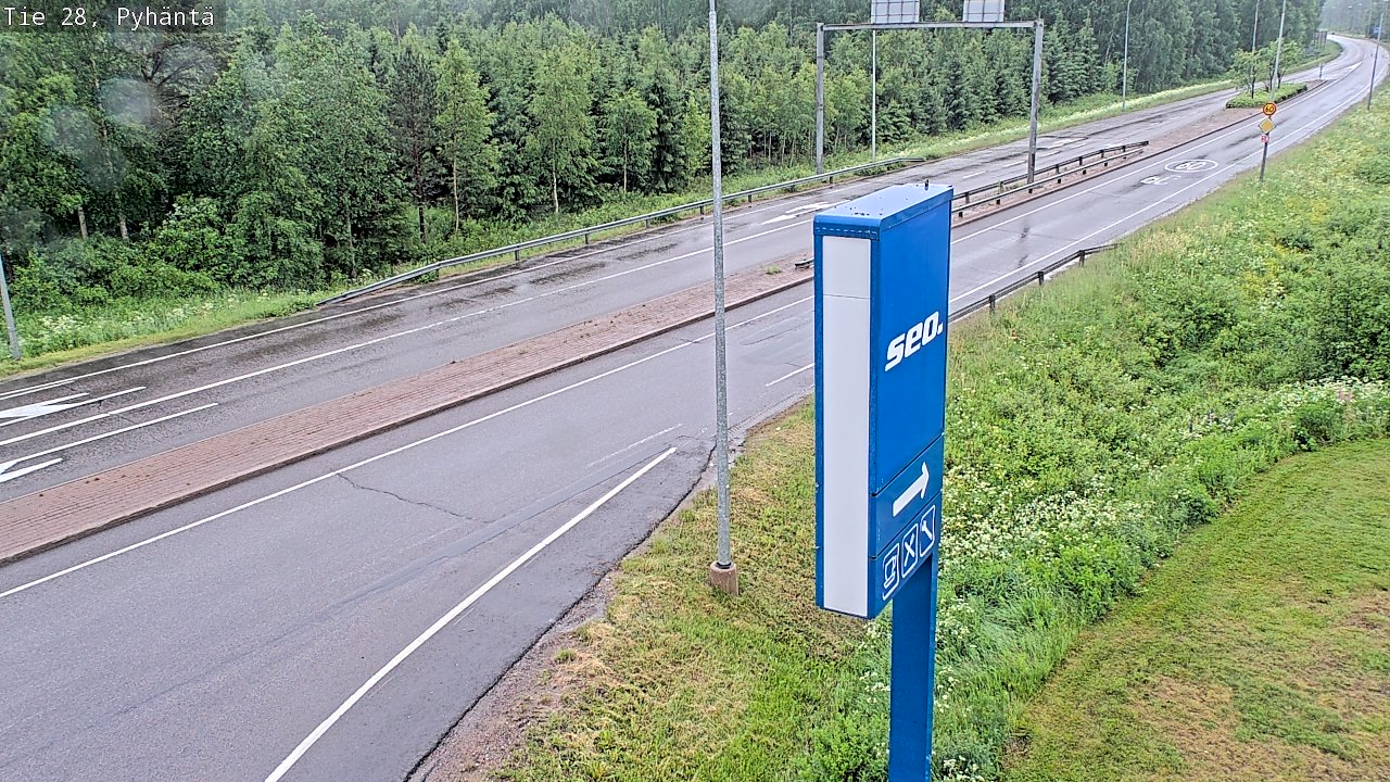 Kelikamerat Kuva Tie 28 Pyhäntä, Pyhäntä, Pohjois-Pohjanmaa