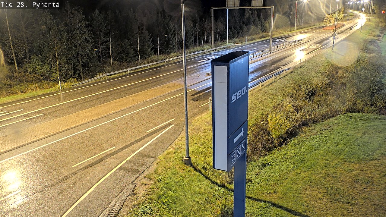 Kelikamerat Kuva Tie 28 Pyhäntä, Pyhäntä, Pohjois-Pohjanmaa