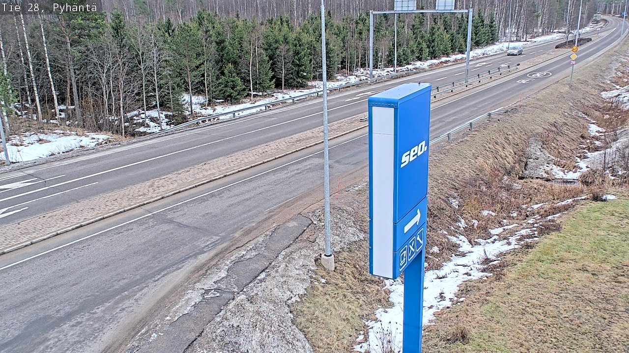 Kelikamerat Kuva Tie 28 Pyhäntä, Pyhäntä, Pohjois-Pohjanmaa