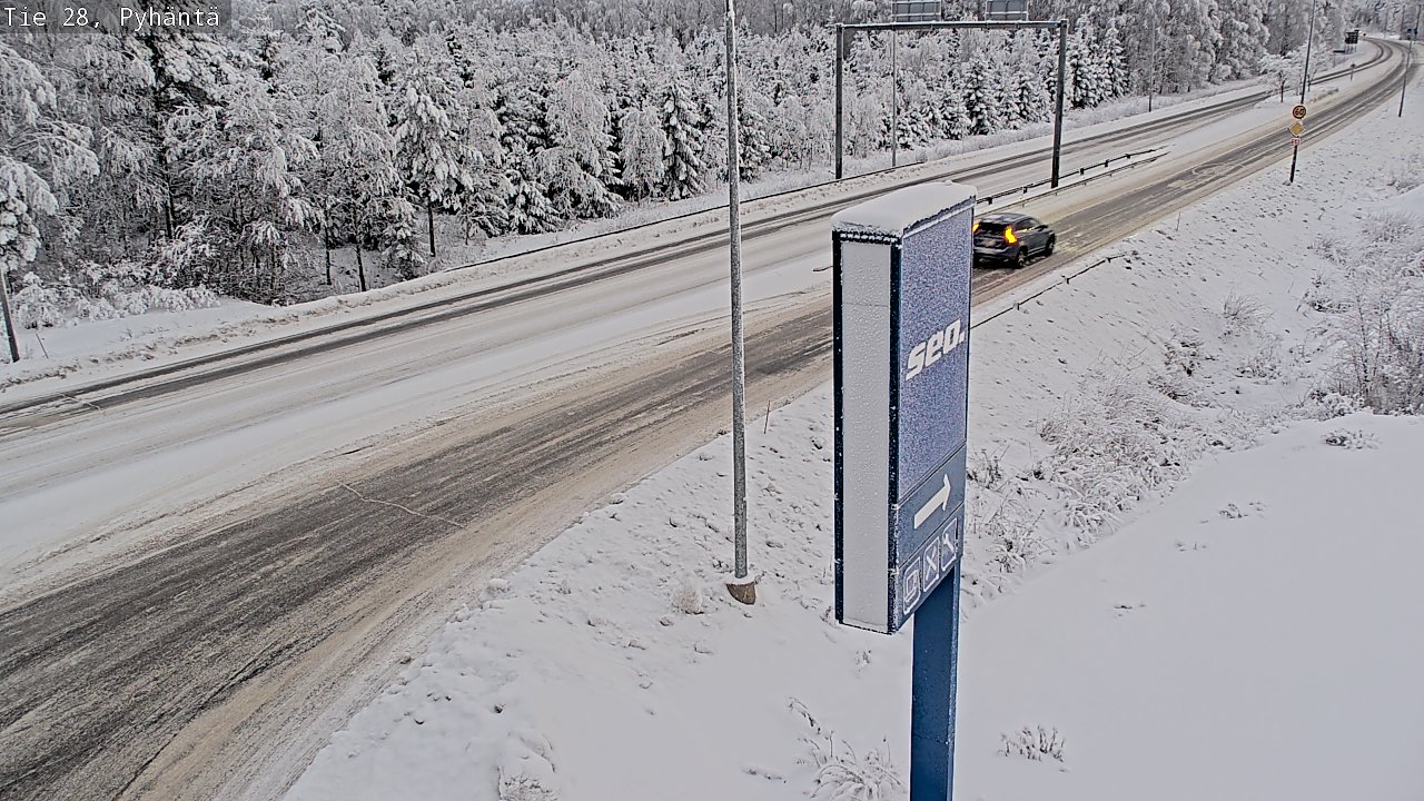 Kelikamerat Kuva Tie 28 Pyhäntä, Pyhäntä, Pohjois-Pohjanmaa