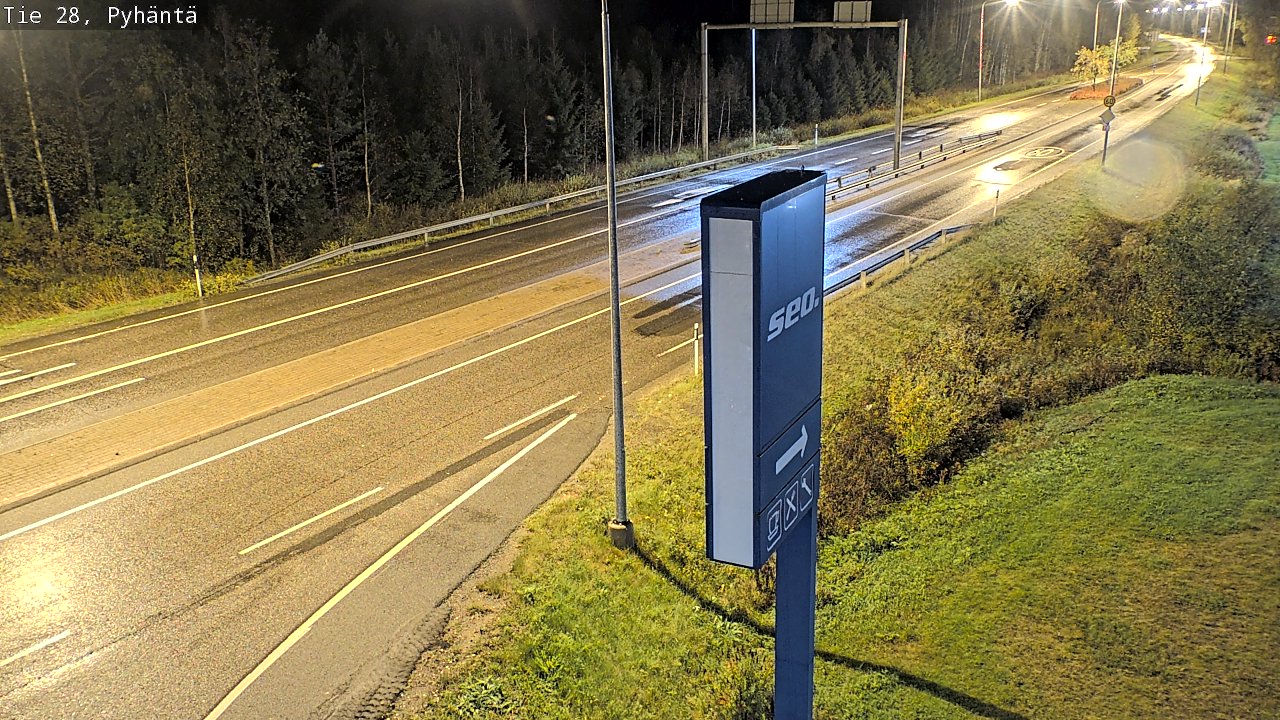 Kelikamerat Kuva Tie 28 Pyhäntä, Pyhäntä, Pohjois-Pohjanmaa