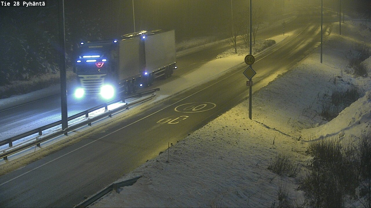 Weather Camera Image Road 28 Pyhäntä, Pyhäntä, Pohjois-Pohjanmaa