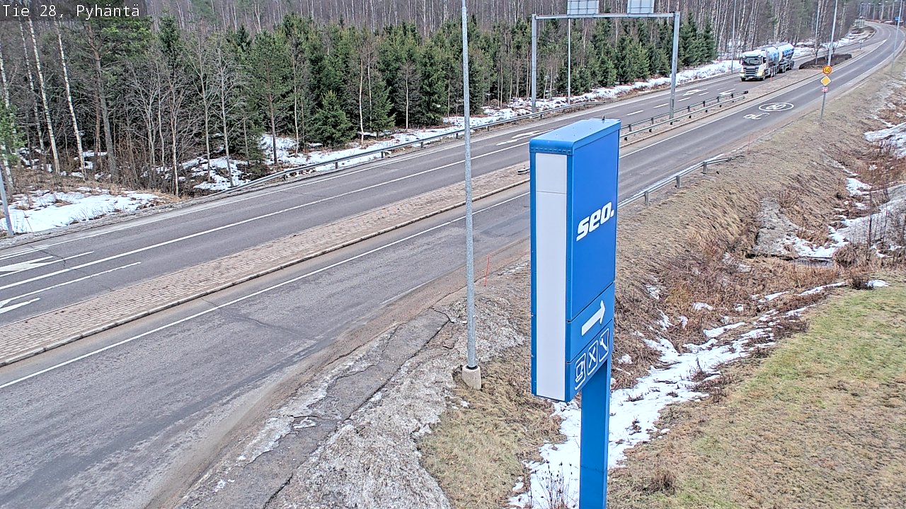 Kelikamerat Kuva Tie 28 Pyhäntä, Pyhäntä, Pohjois-Pohjanmaa