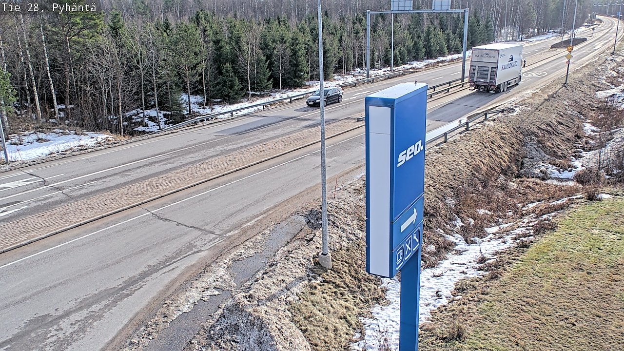 Kelikamerat Kuva Tie 28 Pyhäntä, Pyhäntä, Pohjois-Pohjanmaa