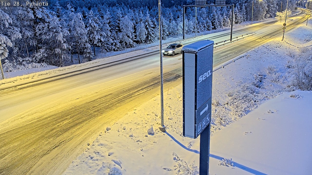 Kelikamerat Kuva Tie 28 Pyhäntä, Pyhäntä, Pohjois-Pohjanmaa
