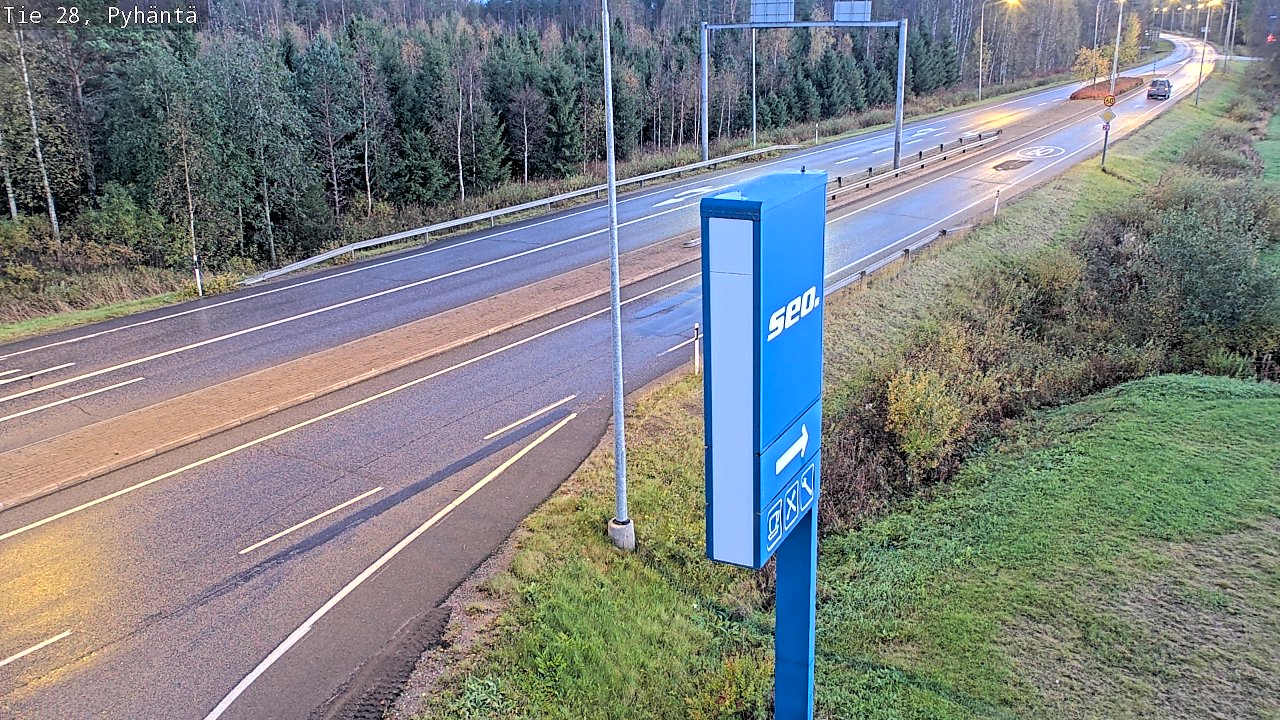 Kelikamerat Kuva Tie 28 Pyhäntä, Pyhäntä, Pohjois-Pohjanmaa