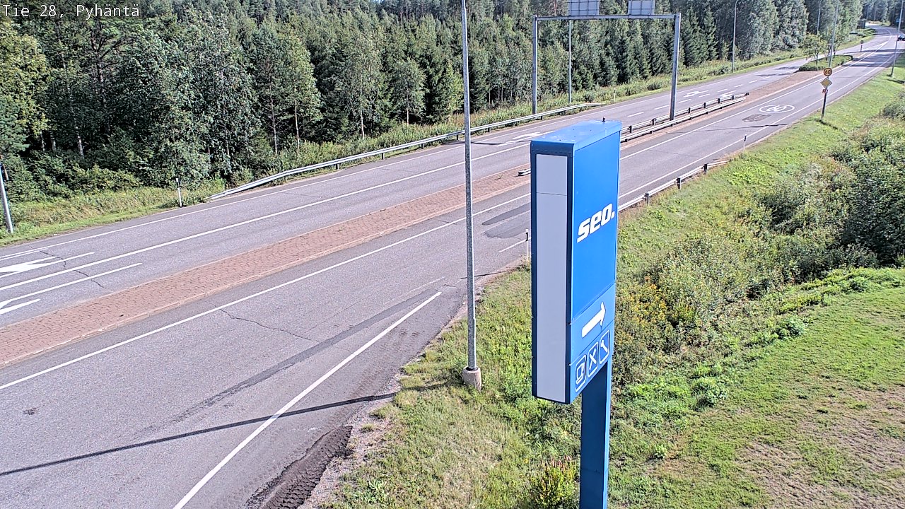 Kelikamerat Kuva Tie 28 Pyhäntä, Pyhäntä, Pohjois-Pohjanmaa