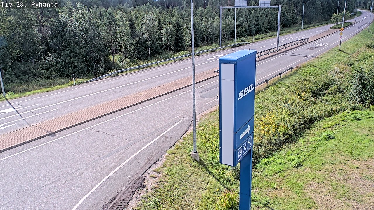 Kelikamerat Kuva Tie 28 Pyhäntä, Pyhäntä, Pohjois-Pohjanmaa