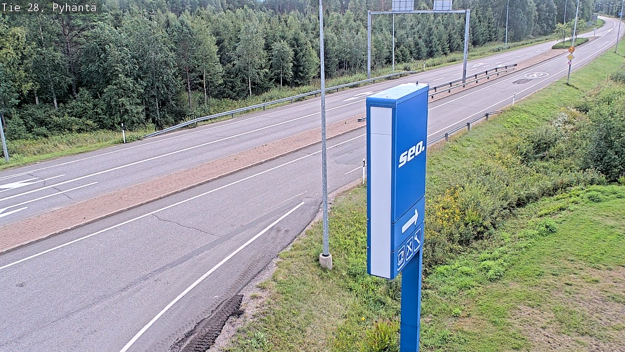 Kelikamerat Kuva Tie 28 Pyhäntä, Pyhäntä, Pohjois-Pohjanmaa