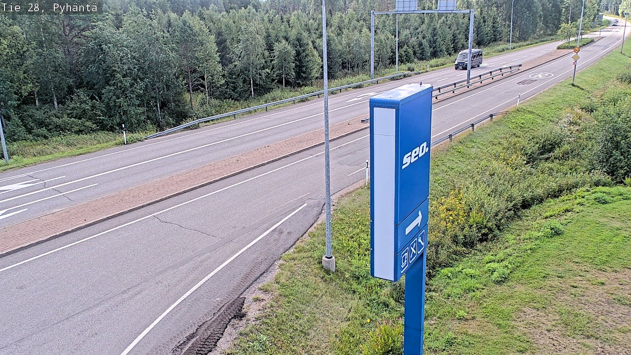 Kelikamerat Kuva Tie 28 Pyhäntä, Pyhäntä, Pohjois-Pohjanmaa