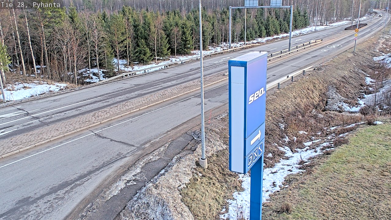 Kelikamerat Kuva Tie 28 Pyhäntä, Pyhäntä, Pohjois-Pohjanmaa