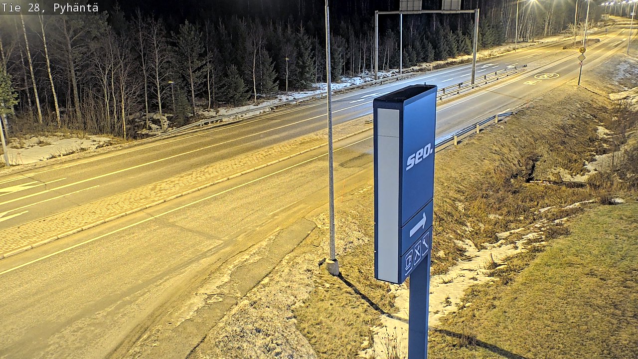 Kelikamerat Kuva Tie 28 Pyhäntä, Pyhäntä, Pohjois-Pohjanmaa