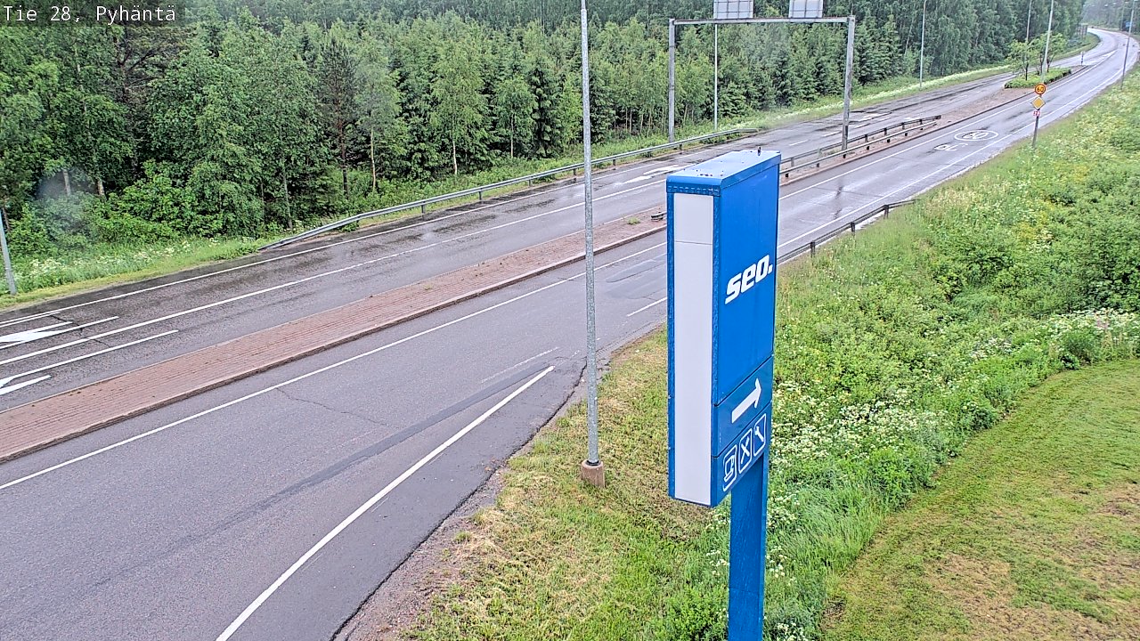 Kelikamerat Kuva Tie 28 Pyhäntä, Pyhäntä, Pohjois-Pohjanmaa