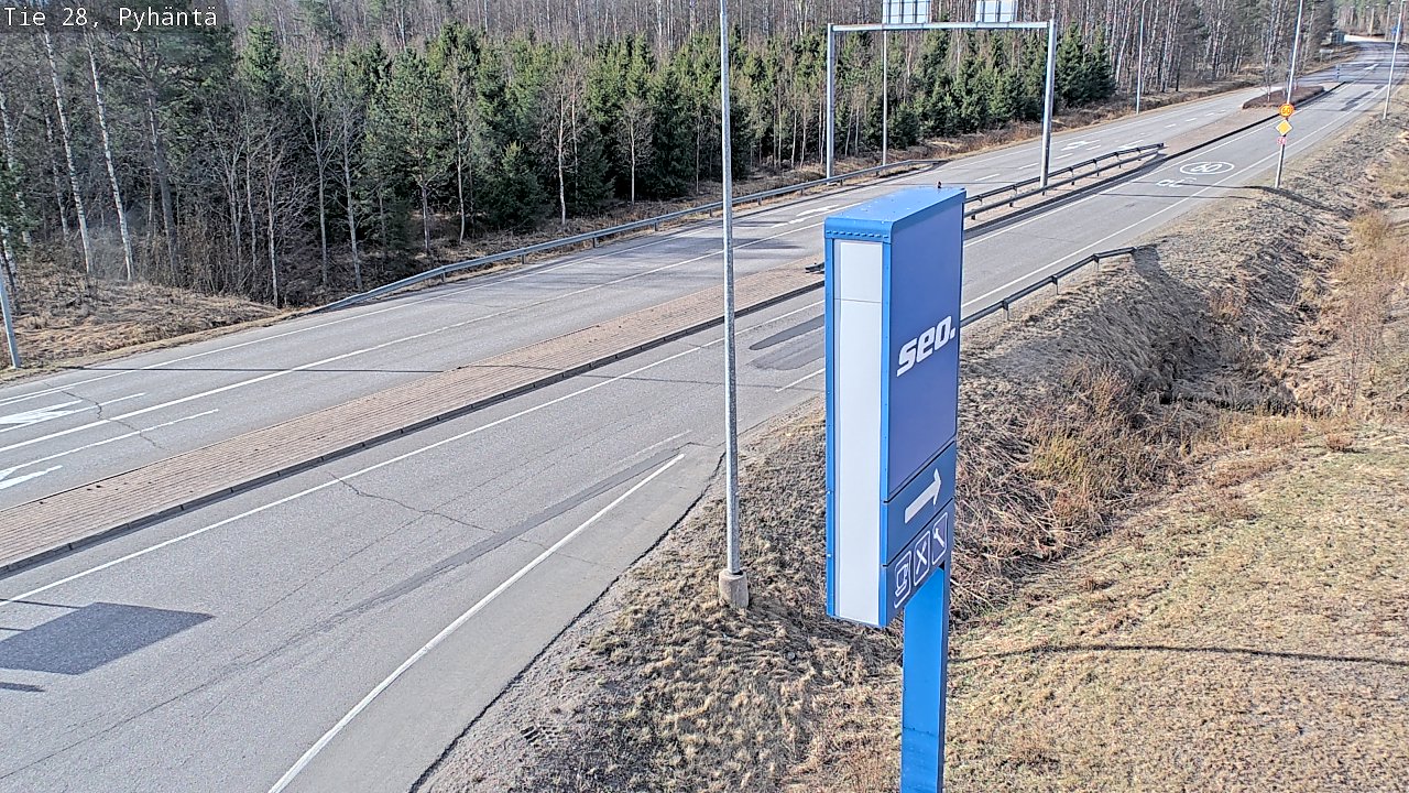 Kelikamerat Kuva Tie 28 Pyhäntä, Pyhäntä, Pohjois-Pohjanmaa