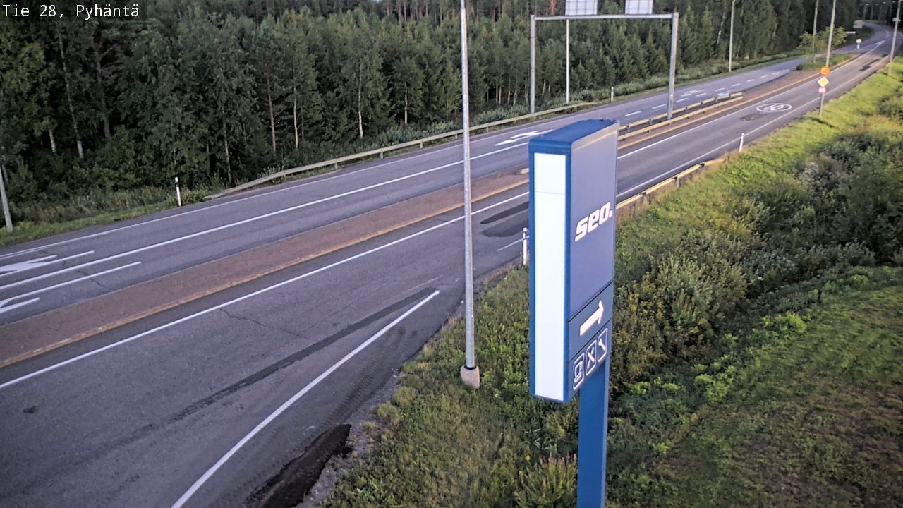 Kelikamerat Kuva Tie 28 Pyhäntä, Pyhäntä, Pohjois-Pohjanmaa
