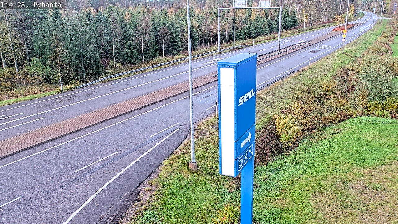 Kelikamerat Kuva Tie 28 Pyhäntä, Pyhäntä, Pohjois-Pohjanmaa