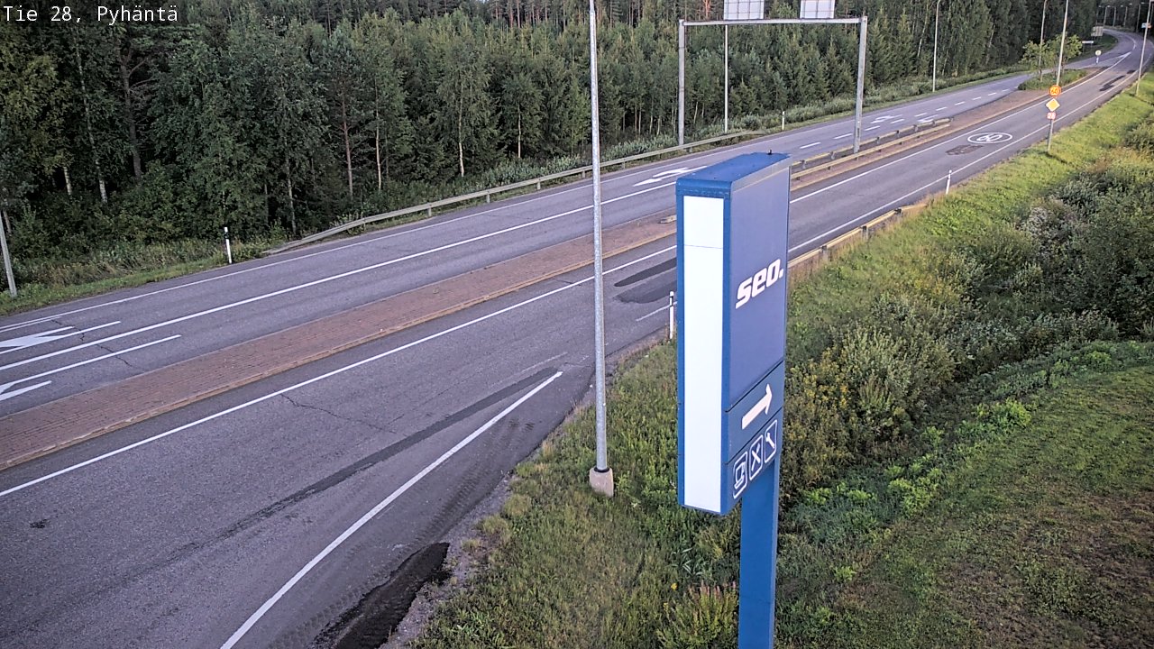 Kelikamerat Kuva Tie 28 Pyhäntä, Pyhäntä, Pohjois-Pohjanmaa