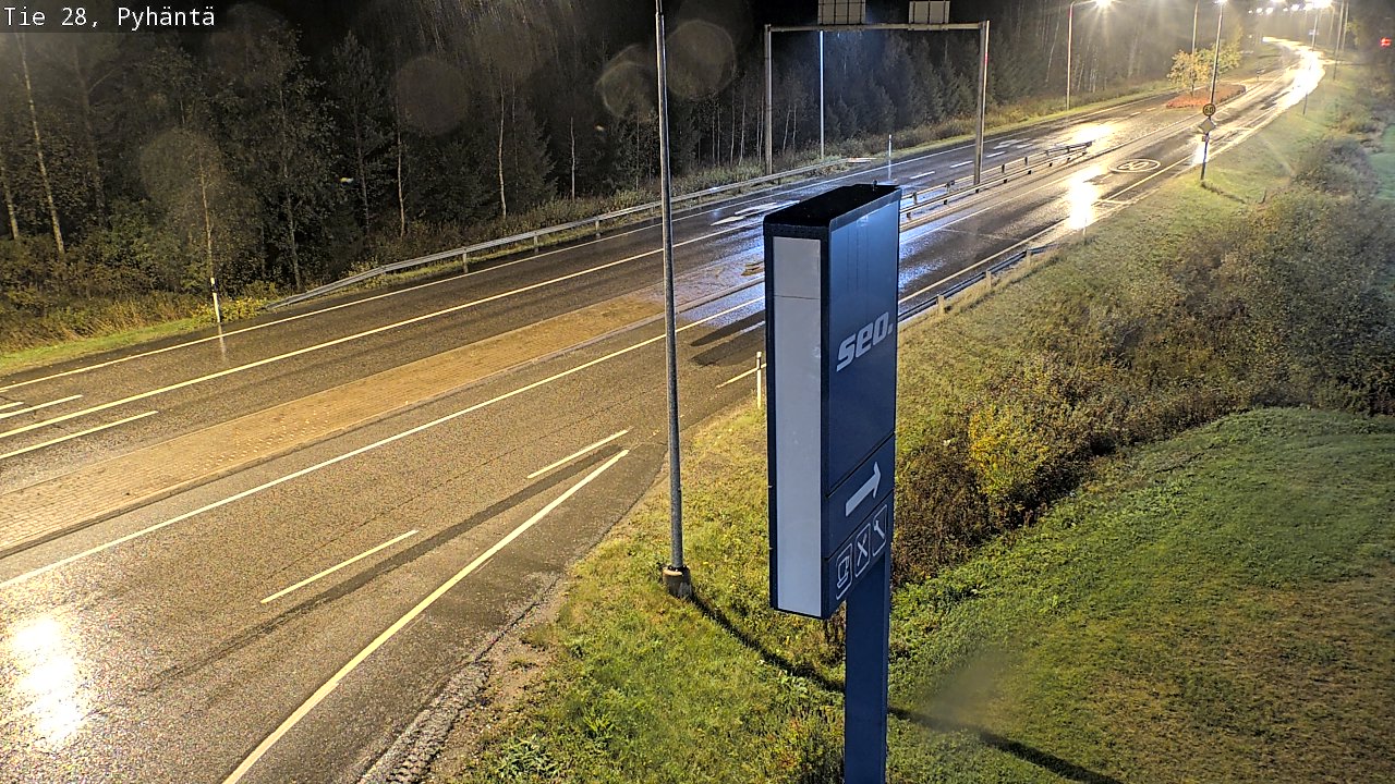 Kelikamerat Kuva Tie 28 Pyhäntä, Pyhäntä, Pohjois-Pohjanmaa