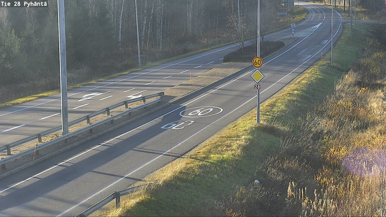Kelikamerat Kuva Tie 28 Pyhäntä, Pyhäntä, Pohjois-Pohjanmaa