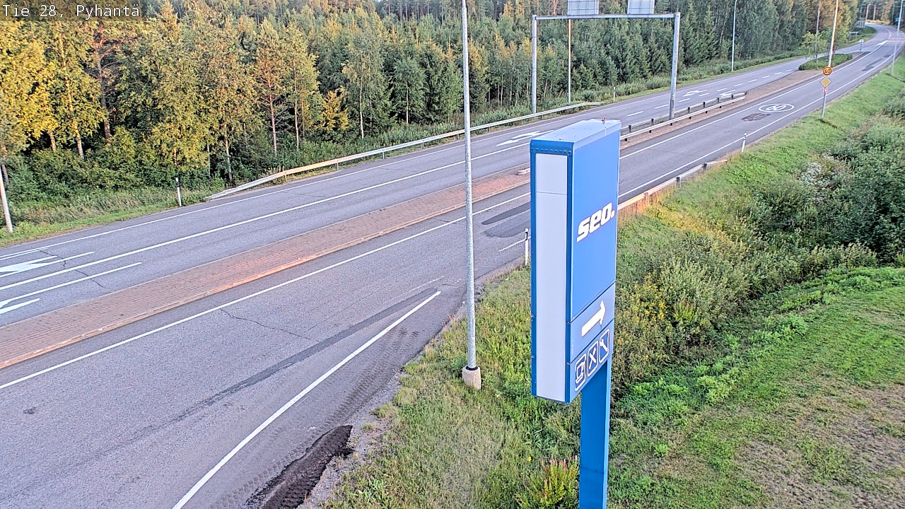 Kelikamerat Kuva Tie 28 Pyhäntä, Pyhäntä, Pohjois-Pohjanmaa