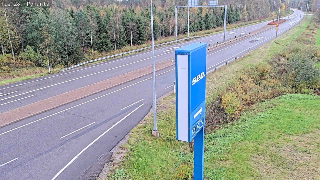 Kelikamerat Kuva Tie 28 Pyhäntä, Pyhäntä, Pohjois-Pohjanmaa