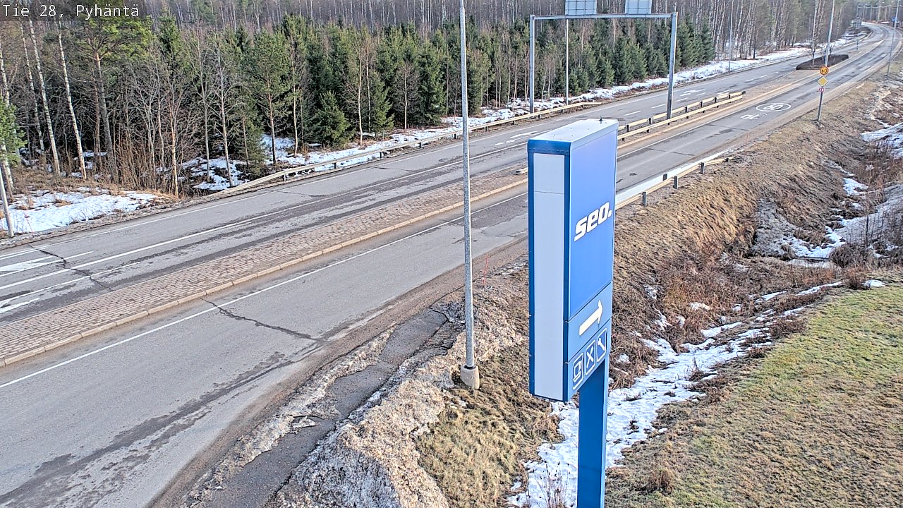 Kelikamerat Kuva Tie 28 Pyhäntä, Pyhäntä, Pohjois-Pohjanmaa