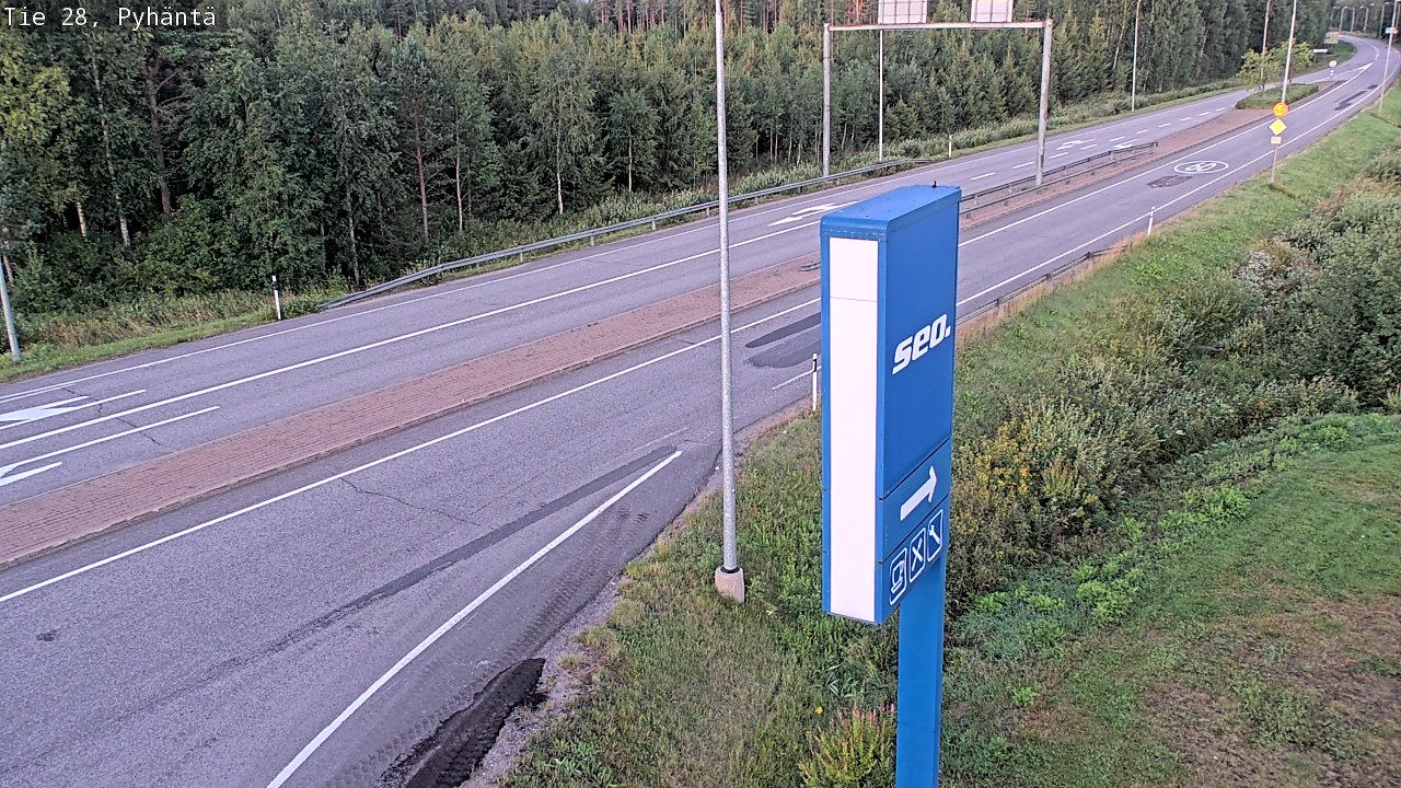Kelikamerat Kuva Tie 28 Pyhäntä, Pyhäntä, Pohjois-Pohjanmaa
