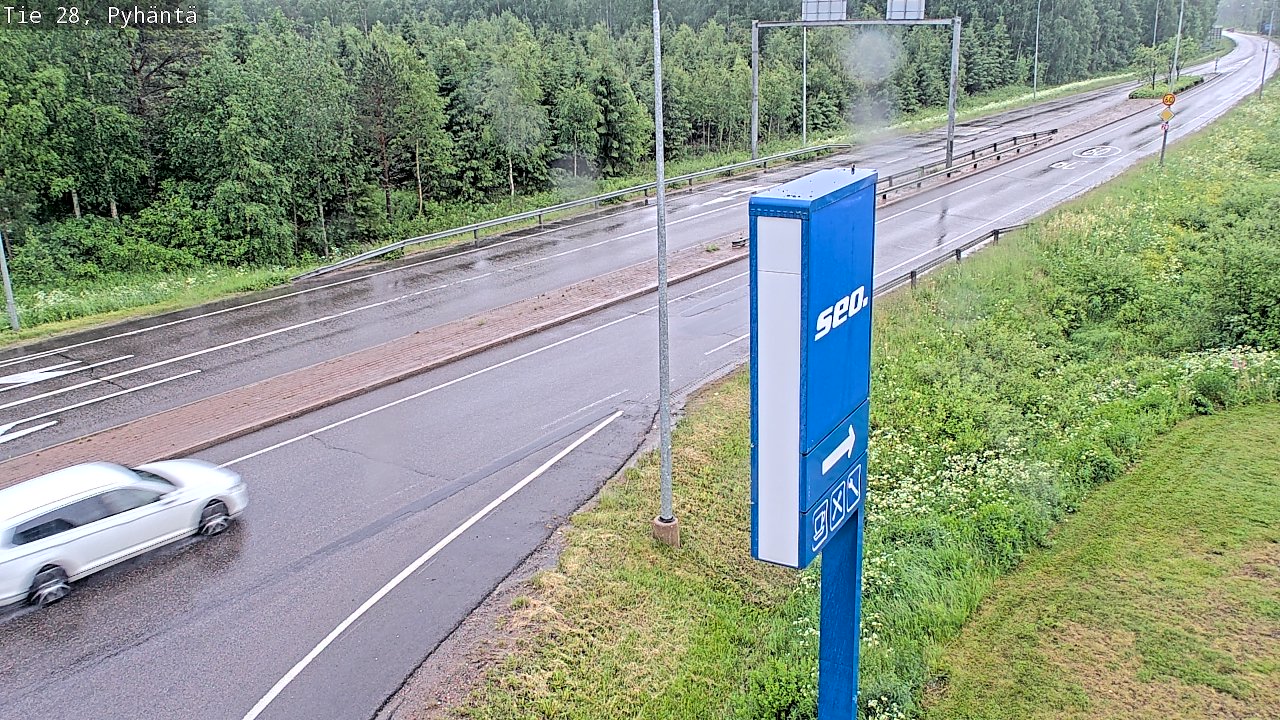 Kelikamerat Kuva Tie 28 Pyhäntä, Pyhäntä, Pohjois-Pohjanmaa