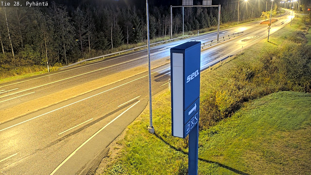 Kelikamerat Kuva Tie 28 Pyhäntä, Pyhäntä, Pohjois-Pohjanmaa