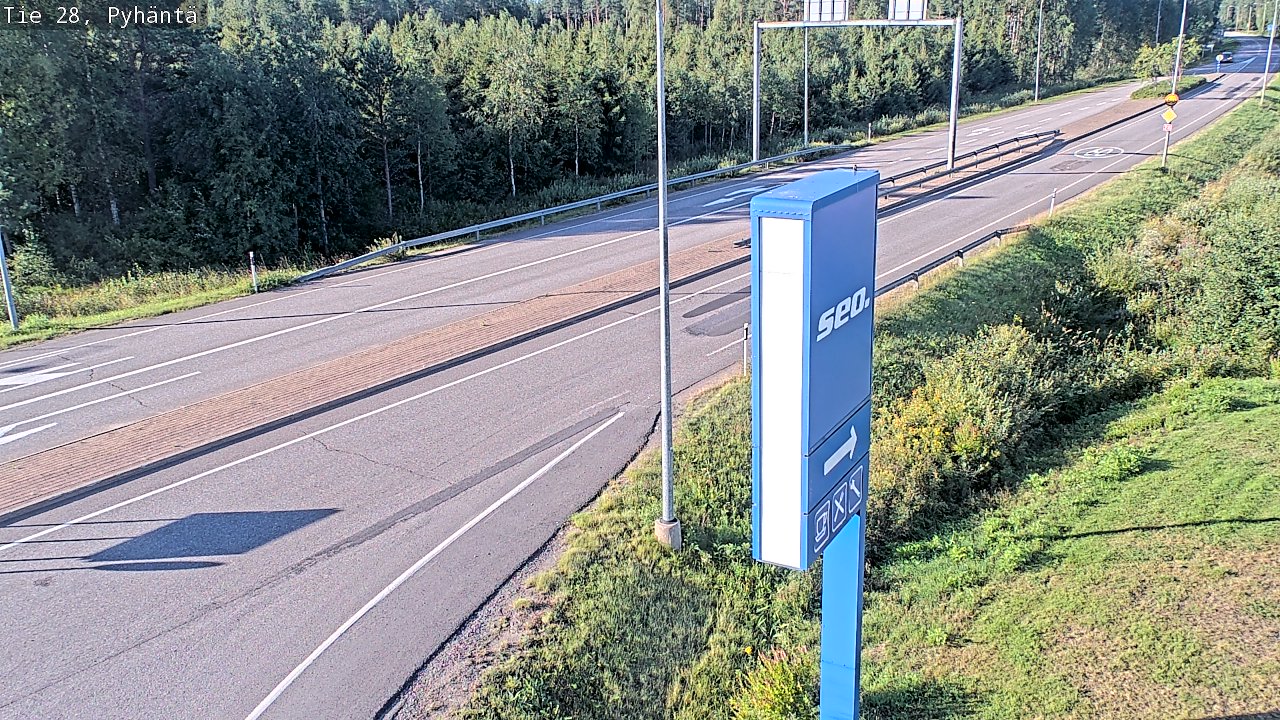 Kelikamerat Kuva Tie 28 Pyhäntä, Pyhäntä, Pohjois-Pohjanmaa