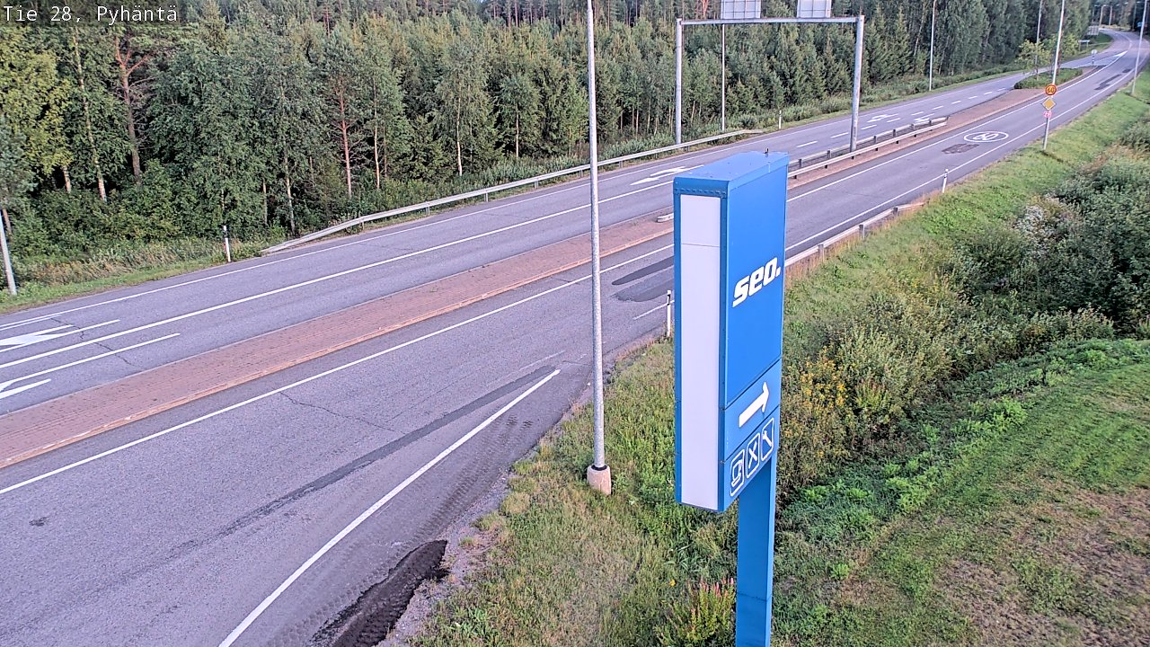 Kelikamerat Kuva Tie 28 Pyhäntä, Pyhäntä, Pohjois-Pohjanmaa