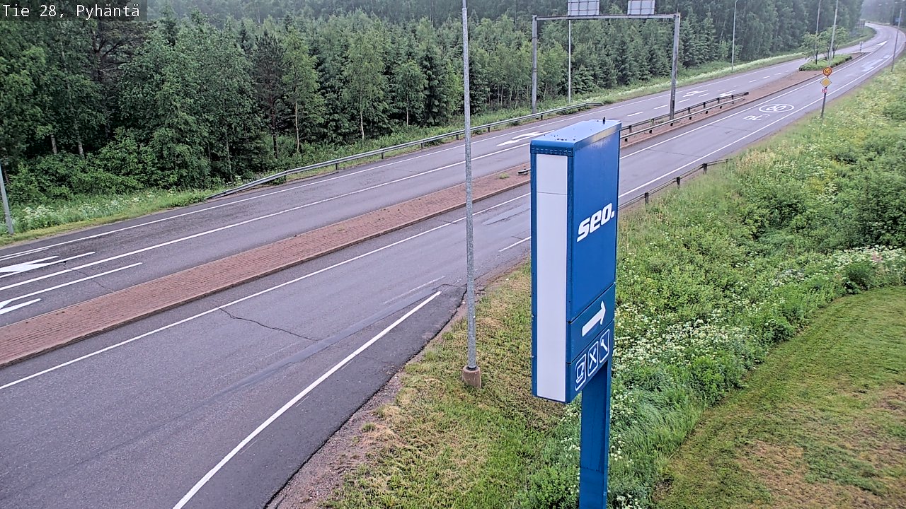 Kelikamerat Kuva Tie 28 Pyhäntä, Pyhäntä, Pohjois-Pohjanmaa
