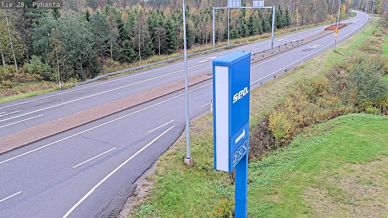 Kelikamerat Kuva Tie 28 Pyhäntä, Pyhäntä, Pohjois-Pohjanmaa