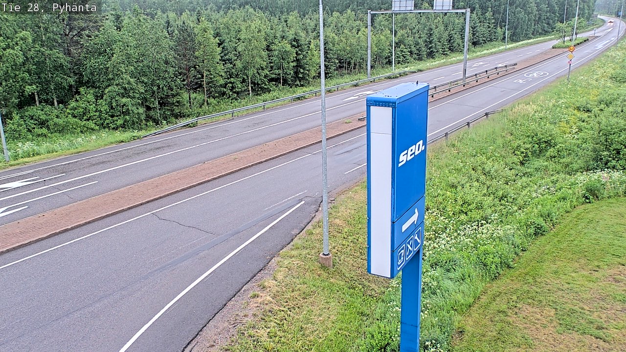 Kelikamerat Kuva Tie 28 Pyhäntä, Pyhäntä, Pohjois-Pohjanmaa