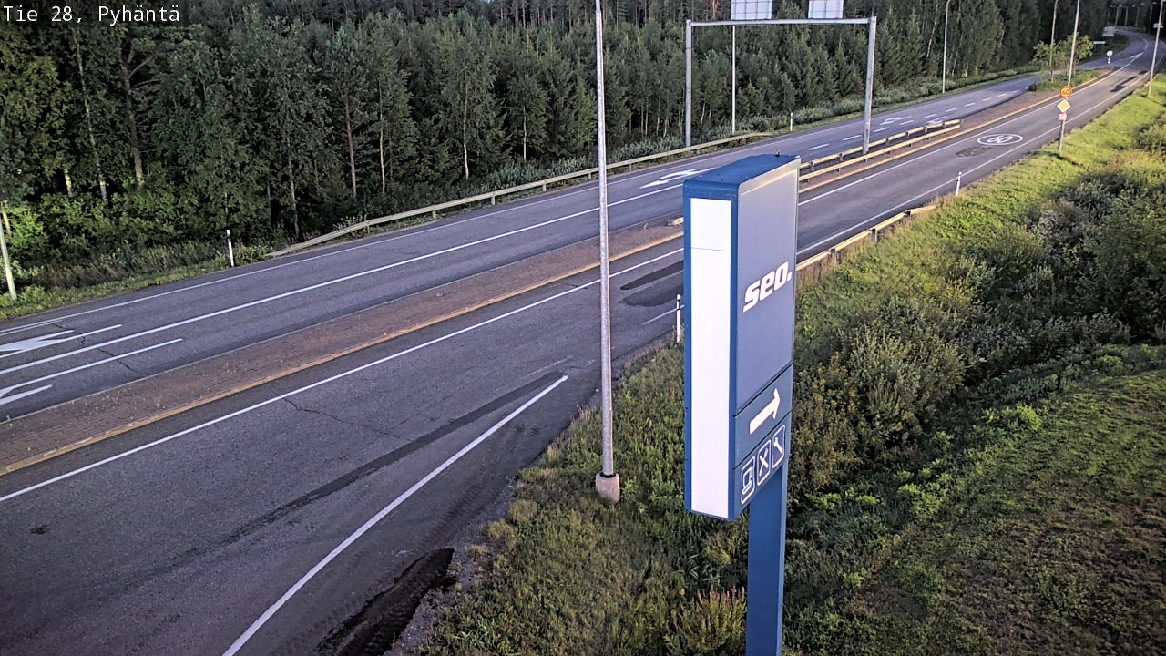 Kelikamerat Kuva Tie 28 Pyhäntä, Pyhäntä, Pohjois-Pohjanmaa