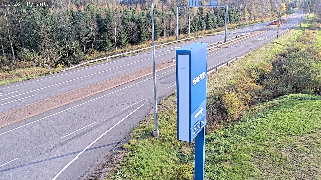 Weather Camera Image Väg 28 Pyhäntä, Pyhäntä, Pohjois-Pohjanmaa