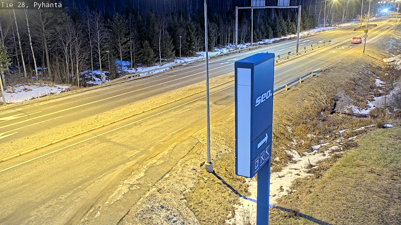 Kelikamerat Kuva Tie 28 Pyhäntä, Pyhäntä, Pohjois-Pohjanmaa