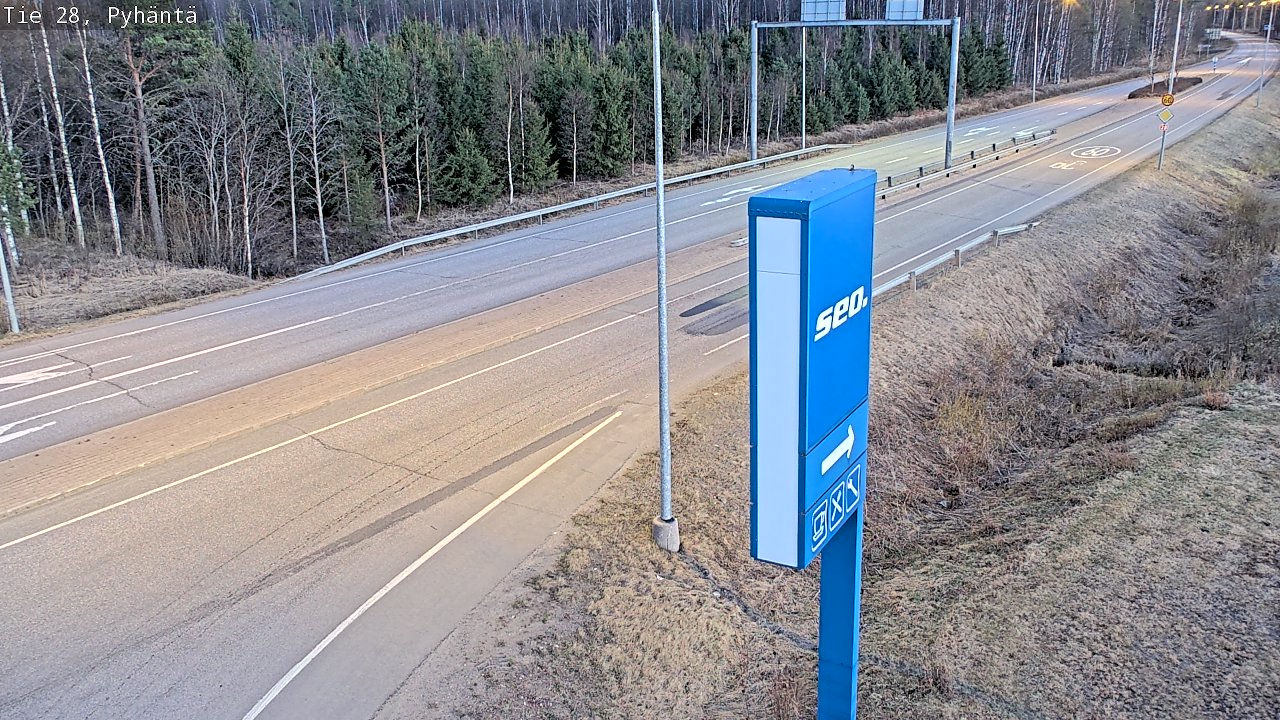 Kelikamerat Kuva Tie 28 Pyhäntä, Pyhäntä, Pohjois-Pohjanmaa