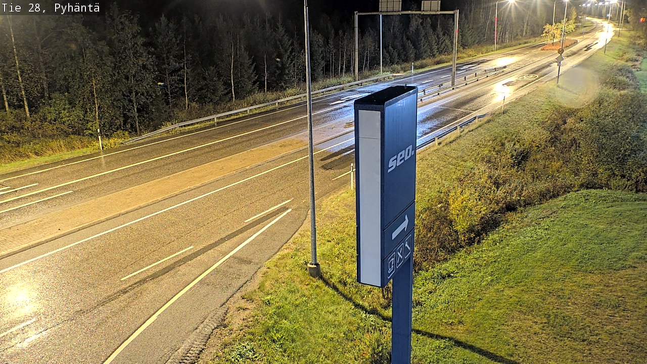 Kelikamerat Kuva Tie 28 Pyhäntä, Pyhäntä, Pohjois-Pohjanmaa
